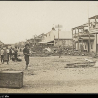 Mackay 1918 cyclone streetscape