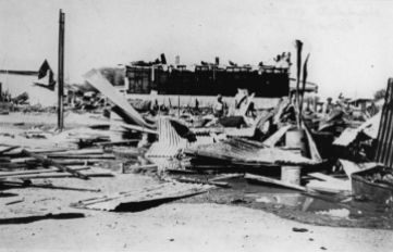 North Gregory Hotel after a fire in 1946